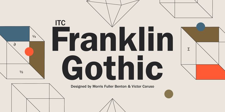 Ejemplo de fuente ITC Franklin Gothic #1