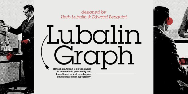 Ejemplo de fuente ITC Lubalin Graph #1