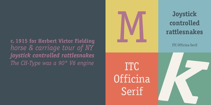 Ejemplo de fuente ITC Officina Serif #1