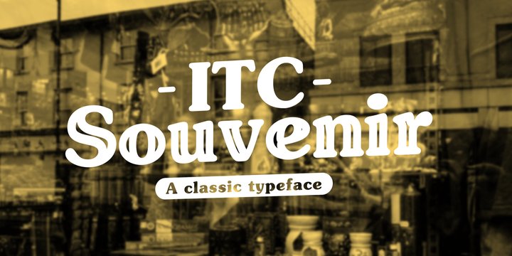 Ejemplo de fuente ITC Souvenir #1