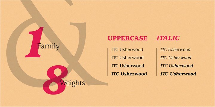 Ejemplo de fuente ITC Usherwood #3