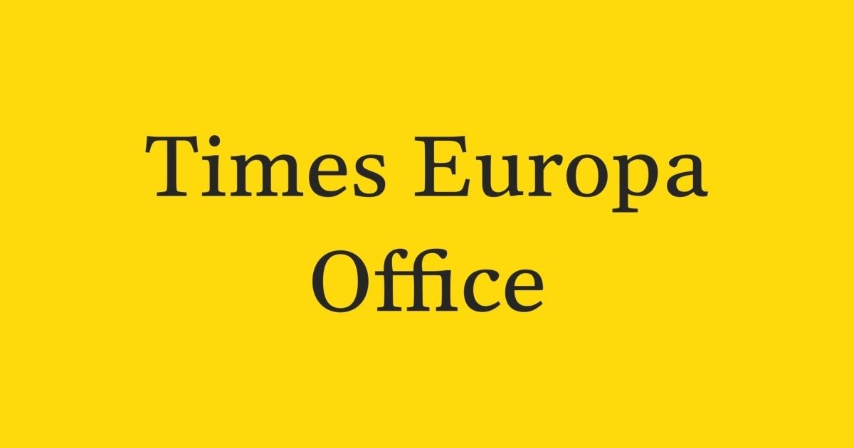 Ejemplo de fuente Times Europa #1