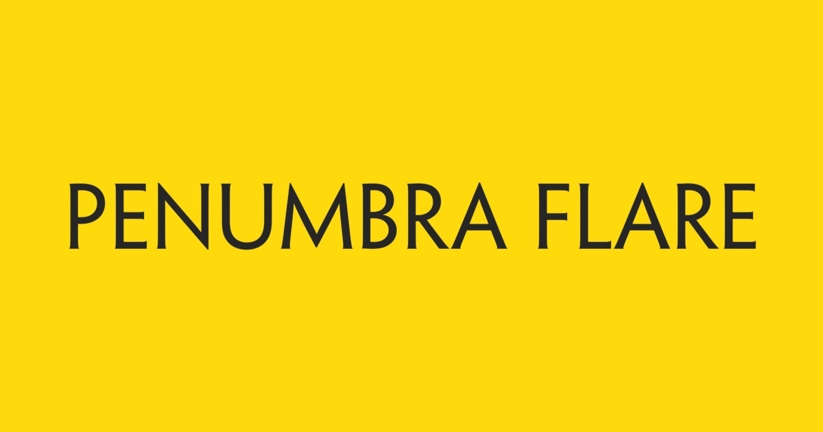 Ejemplo de fuente Penumbra Flare #1