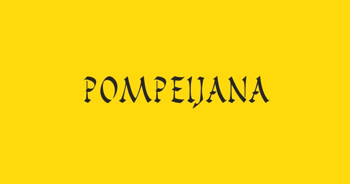 Ejemplo de fuente Pompeijana #1