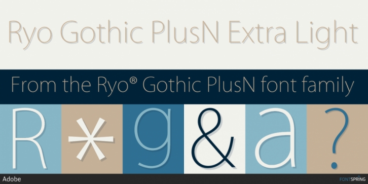 Ejemplo de fuente Ryo Gothic PlusN #1