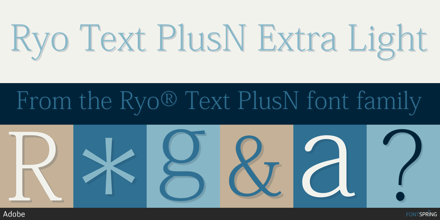 Ejemplo de fuente Ryo Text PlusN #1