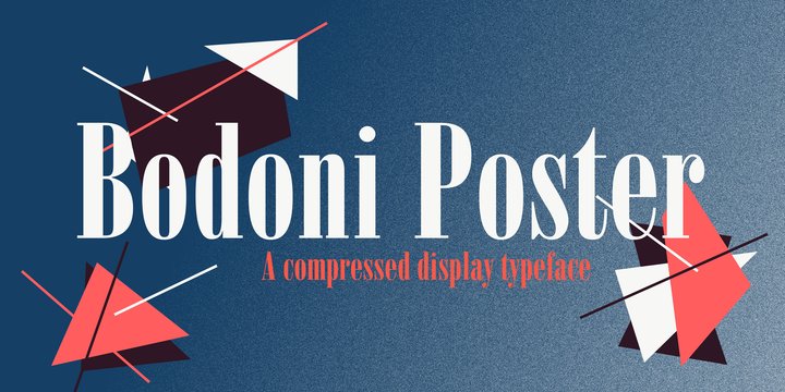 Ejemplo de fuente Poster Bodoni #1