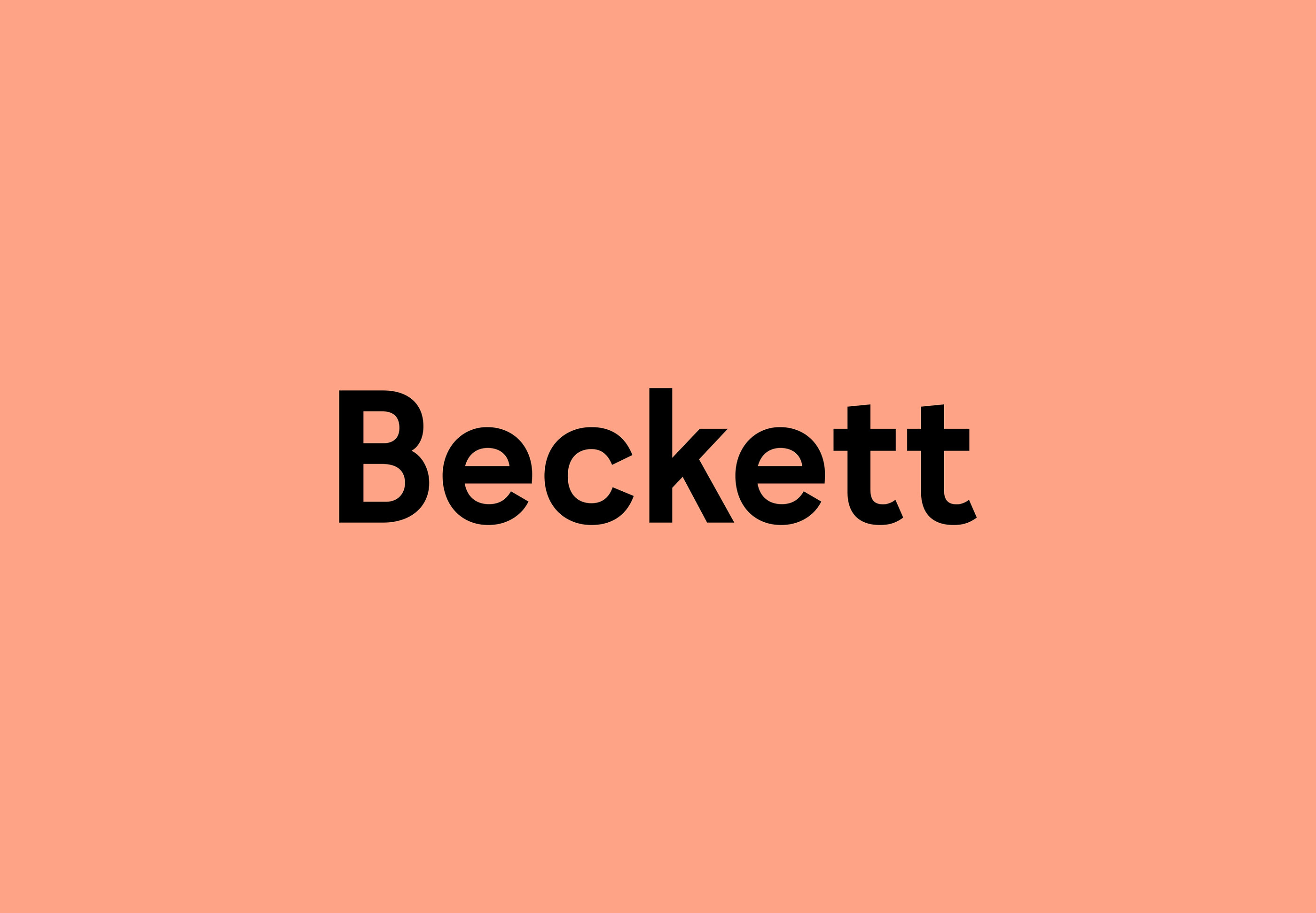 Ejemplo de fuente Becket #1