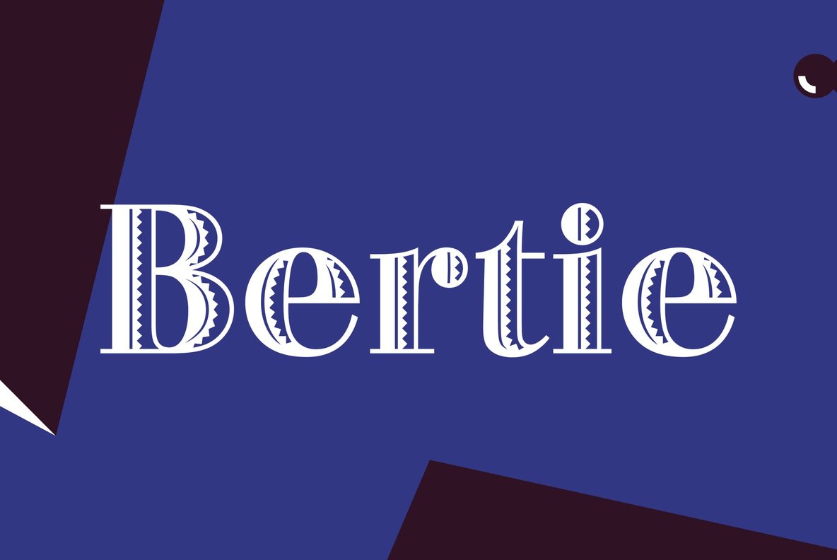 Ejemplo de fuente Bertie #1