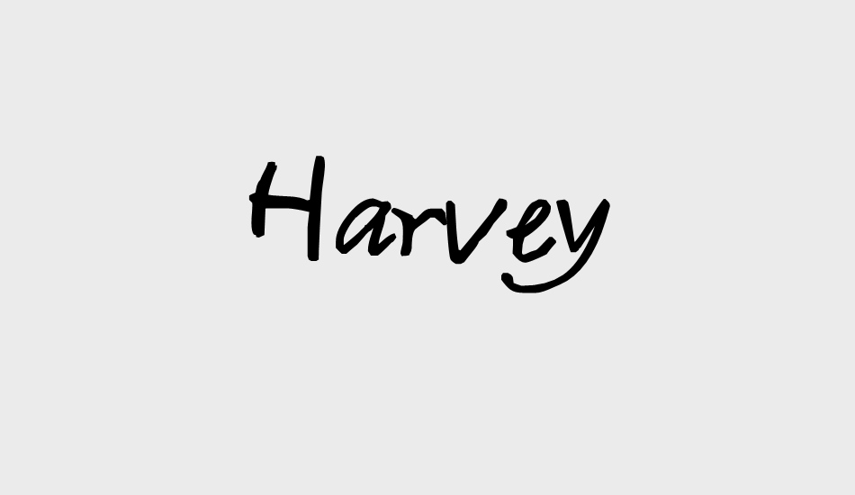 Ejemplo de fuente Harvey #1