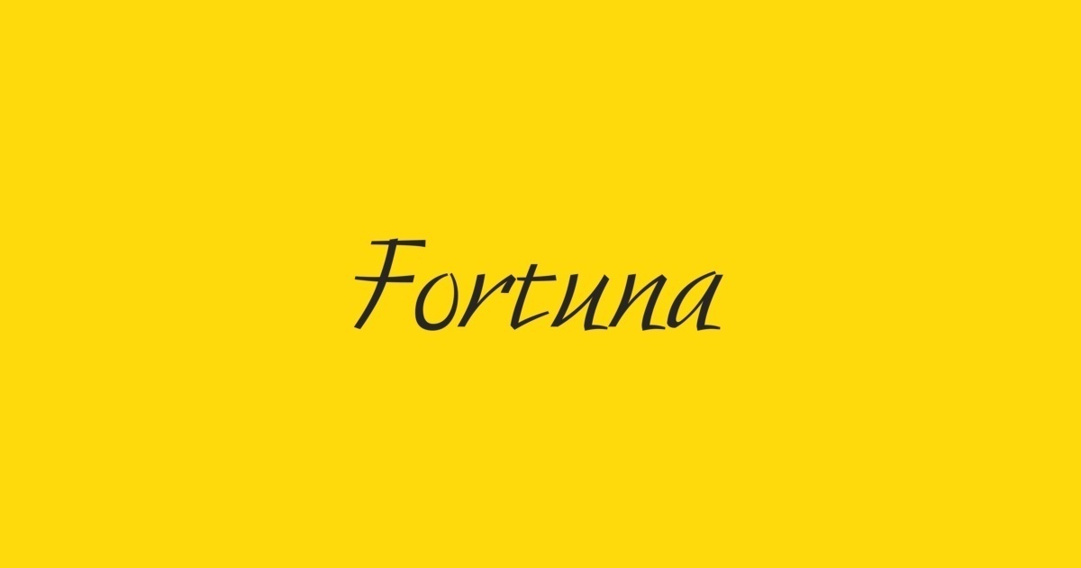 Ejemplo de fuente Fortuna #1