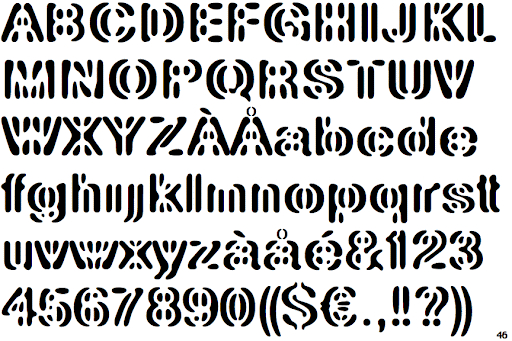 Ejemplo de fuente Linotype Element #1