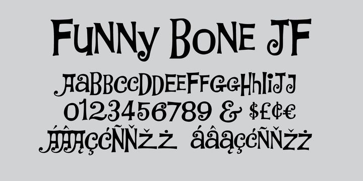 Ejemplo de fuente Linotype Funny Bones #1