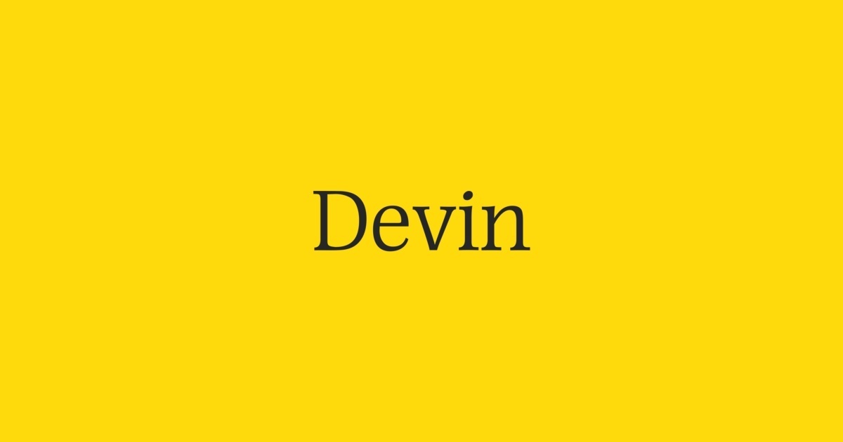 Ejemplo de fuente Devin #1