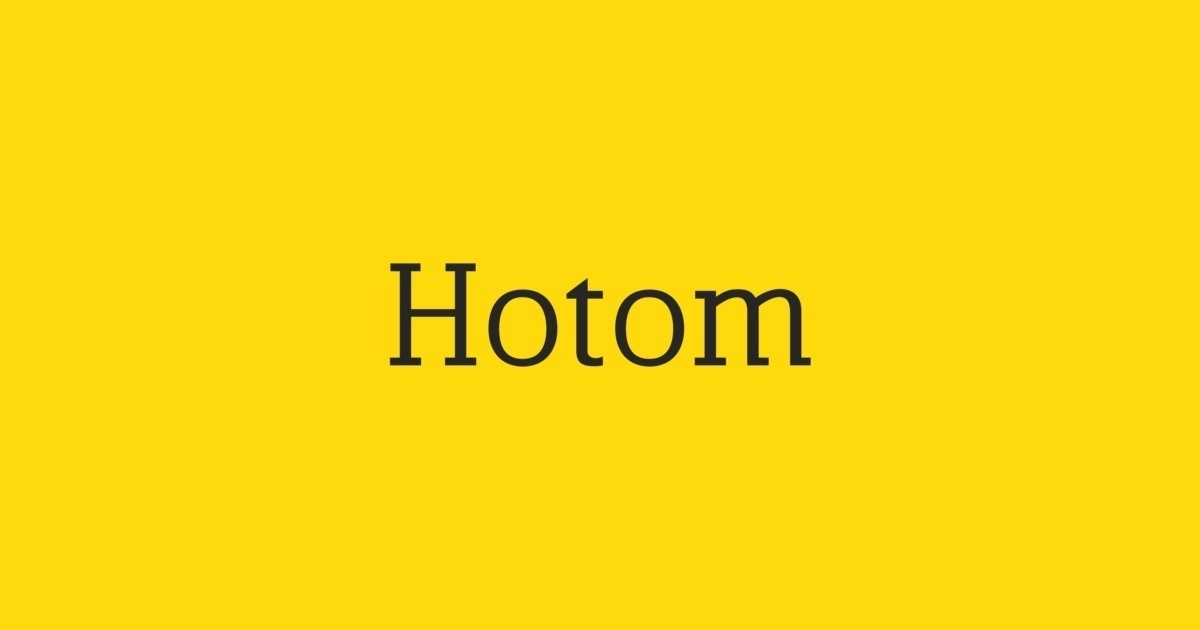 Ejemplo de fuente HoTom #1