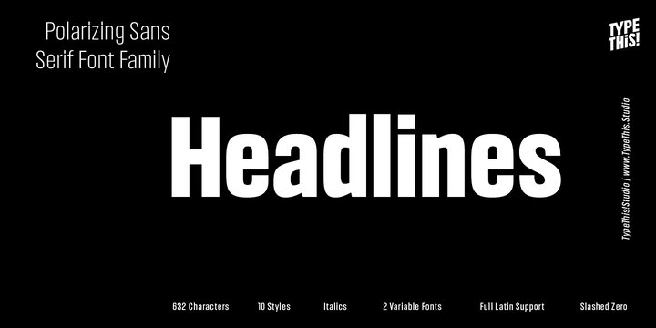 Ejemplo de fuente Headlines #1