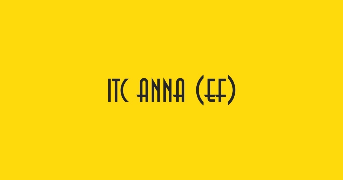 Ejemplo de fuente Anna ITC #1