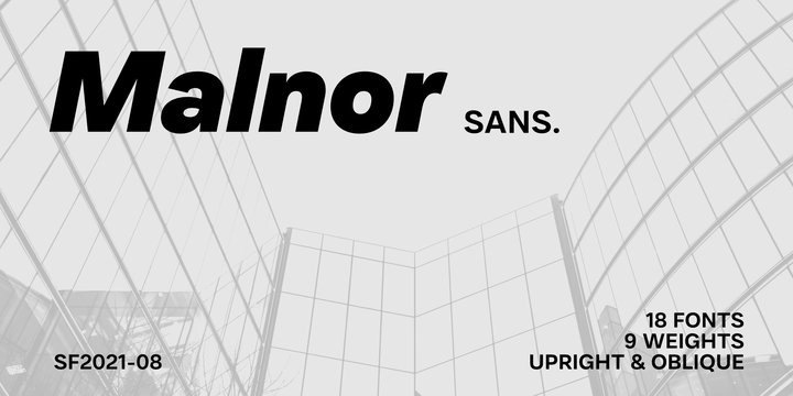 Ejemplo de fuente Malnor Sans #1