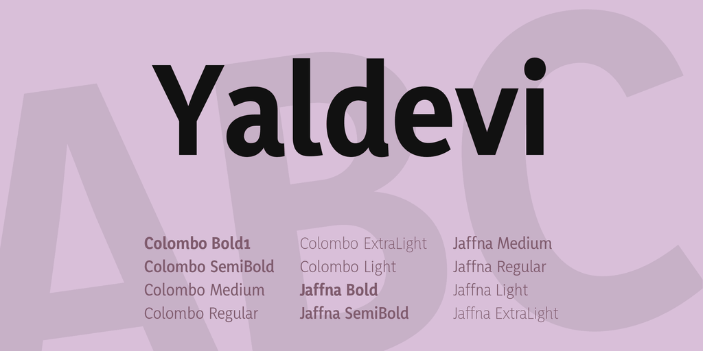 Ejemplo de fuente Yaldevi #1