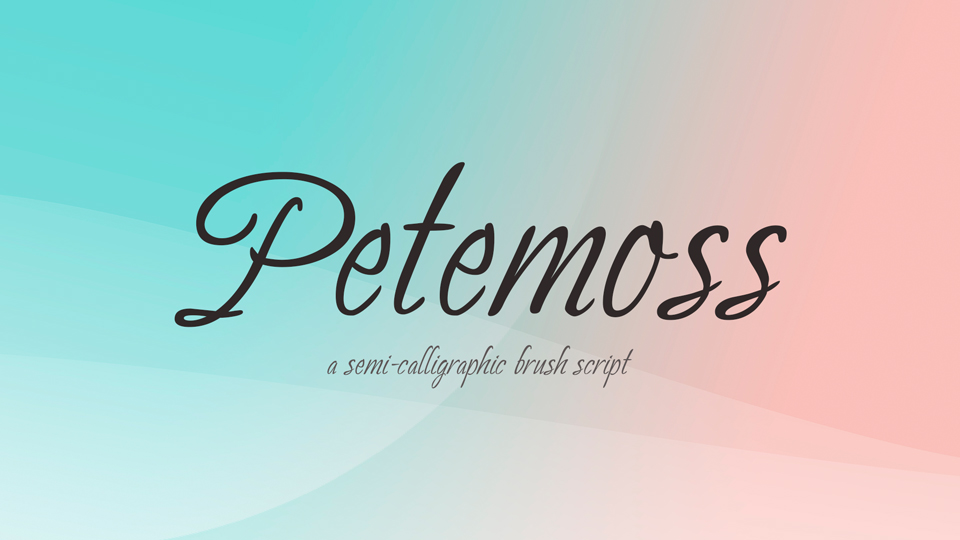 Ejemplo de fuente Petemoss #1