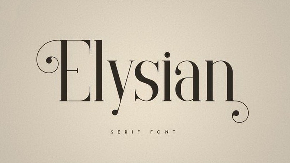 Ejemplo de fuente Elysian #1