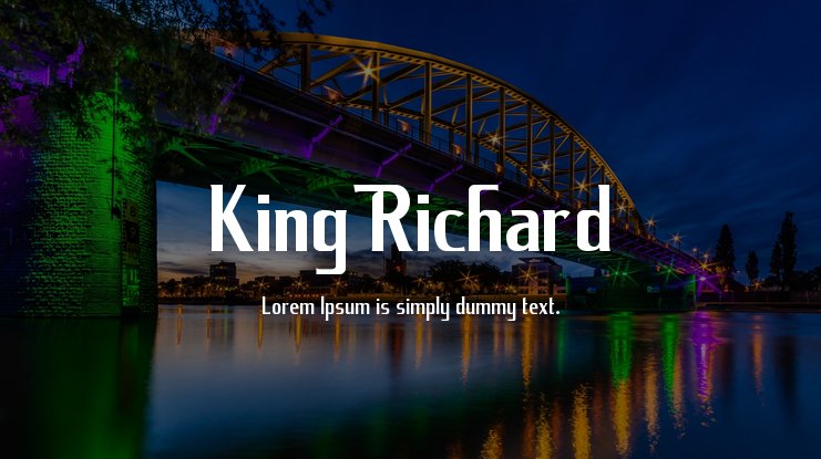 Ejemplo de fuente King Richard #1