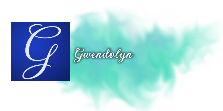 Ejemplo de fuente Gwendolyn #1