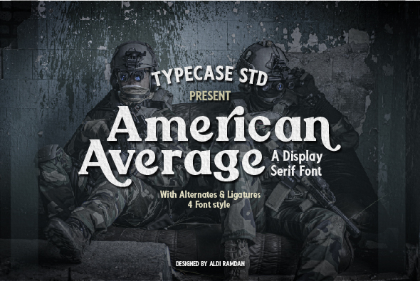 Ejemplo de fuente American Average #1