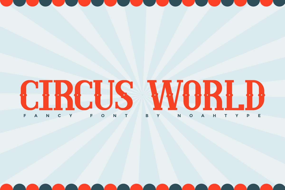 Ejemplo de fuente Circus World #1