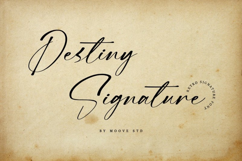 Ejemplo de fuente Destiny Signature #1