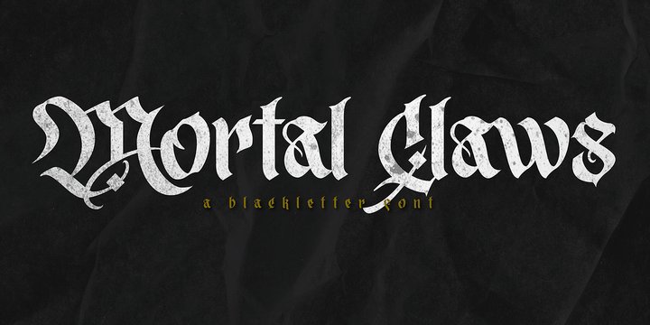 Ejemplo de fuente Mortal Claws #1