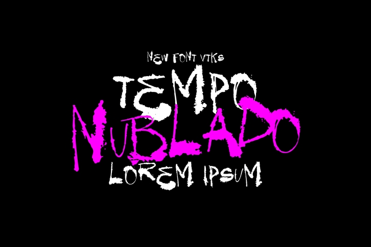 Ejemplo de fuente Tempo Nublado #1