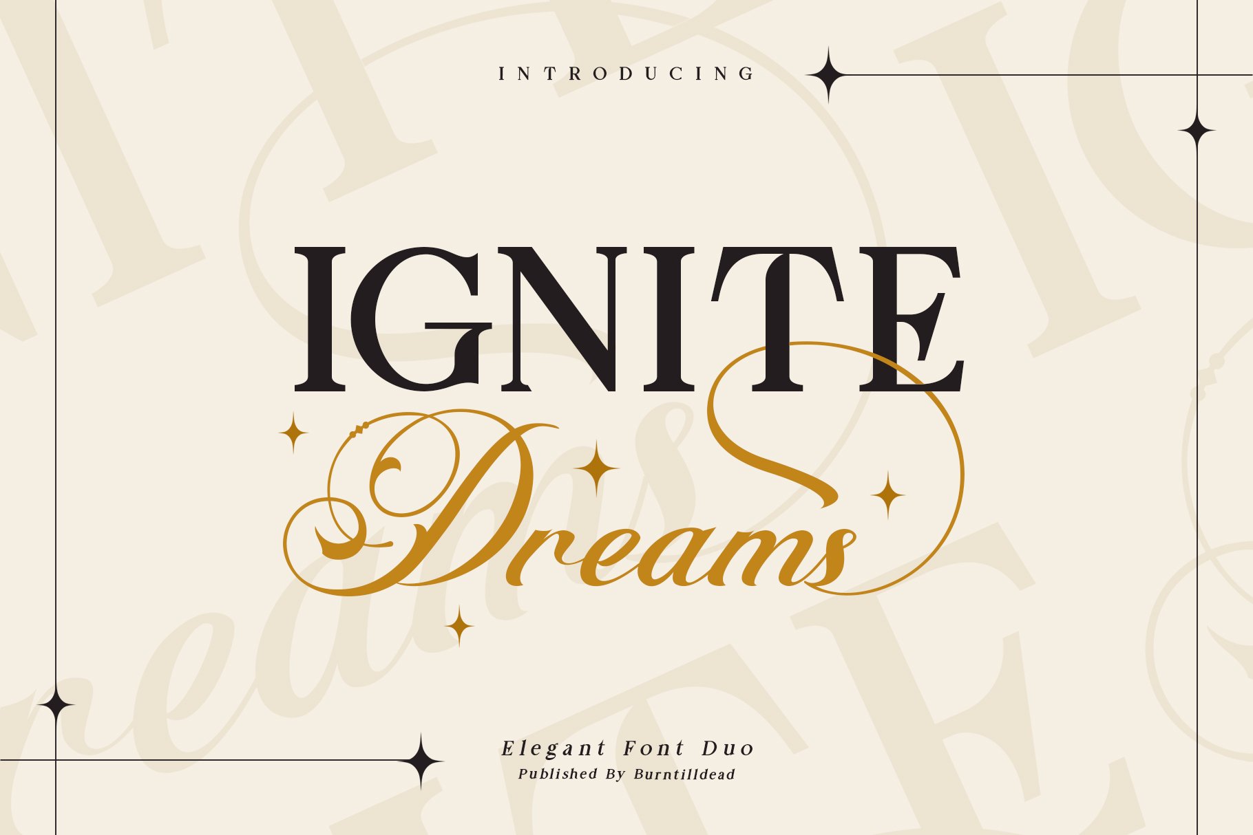 Ejemplo de fuente Ignite Dreams #1