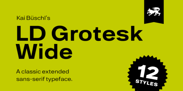 Ejemplo de fuente LD Grotesk Wide #1