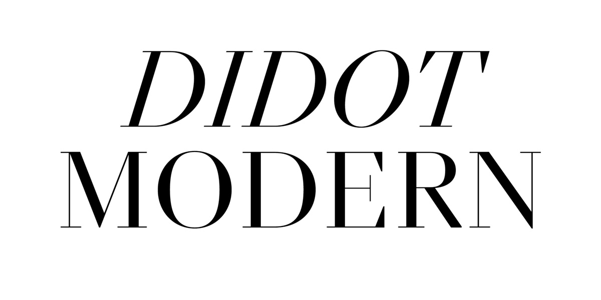 Ejemplo de fuente NN Didot Modern #1