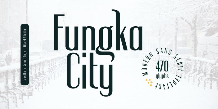 Ejemplo de fuente Fungka City #1