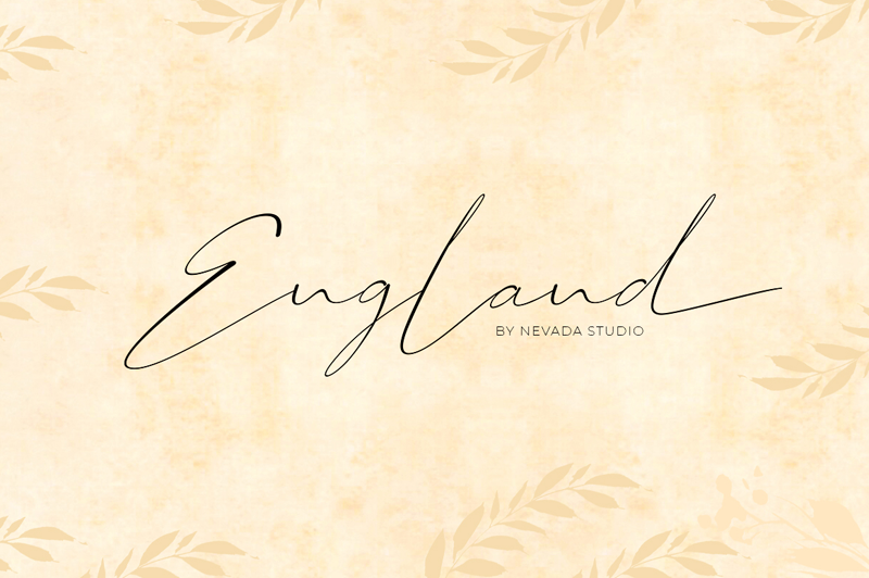 Ejemplo de fuente The England #1