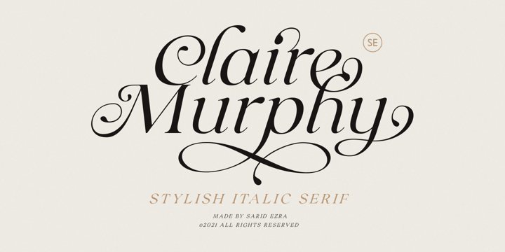 Ejemplo de fuente Claire Murphy #1