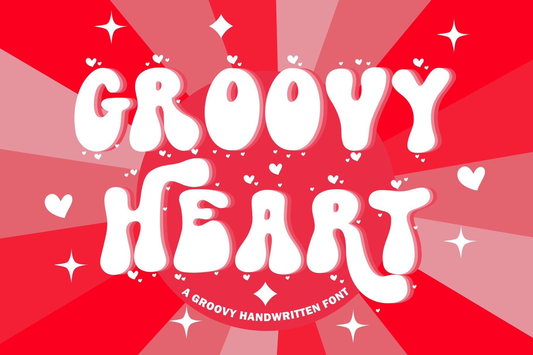 Ejemplo de fuente Groovy Heart #1