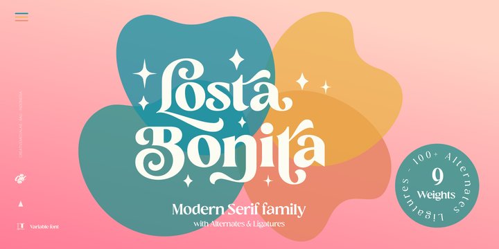 Ejemplo de fuente Losta Bonita #1