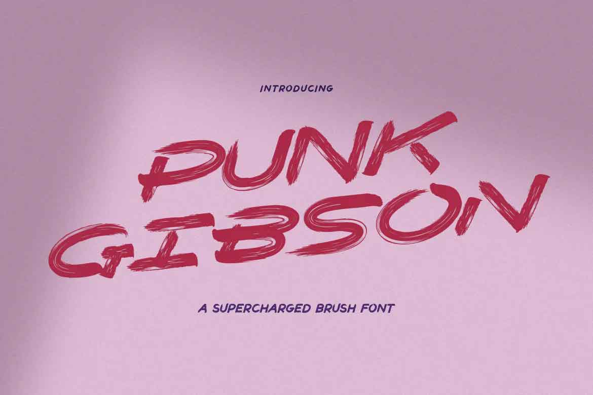 Ejemplo de fuente Punk Gibson #1