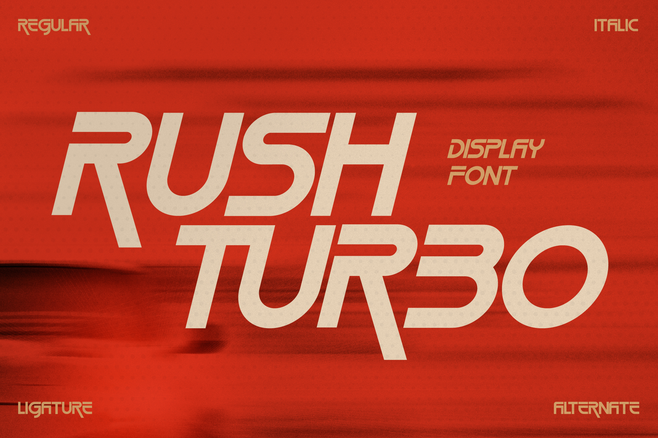 Ejemplo de fuente Rush Turbo #1