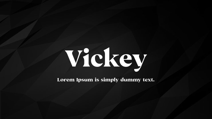 Ejemplo de fuente Vickey #1