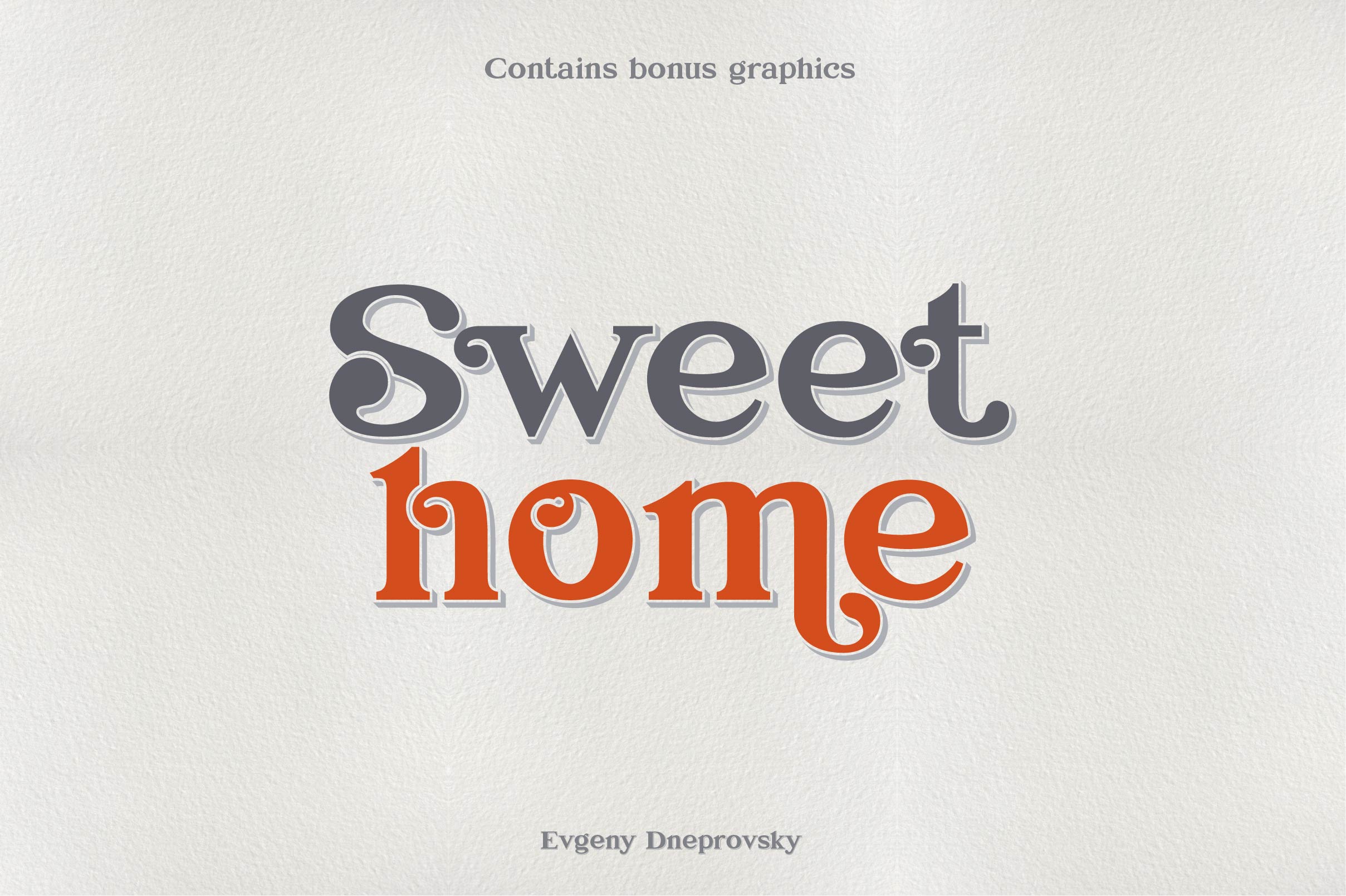 Ejemplo de fuente Sweet Home #1