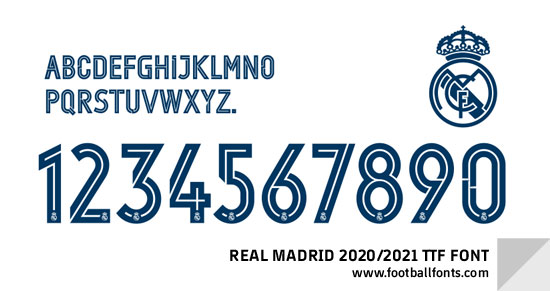 Ejemplo de fuente Real Madrid #1