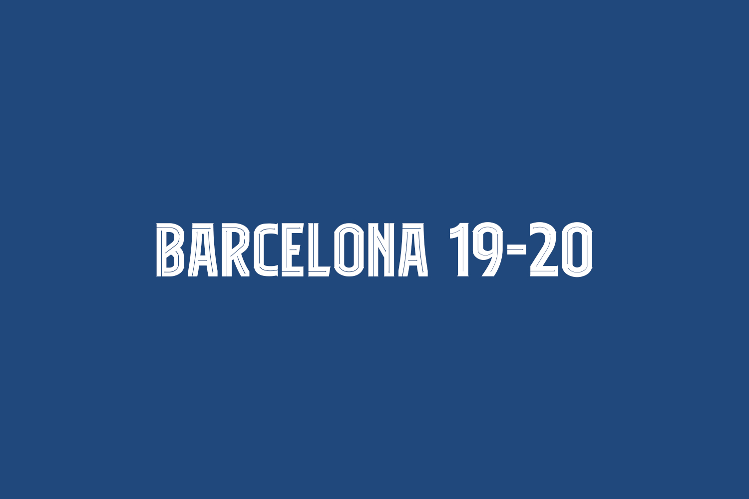 Ejemplo de fuente Barcelona 19-20 #1