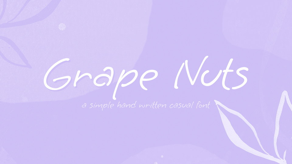 Ejemplo de fuente Grape Nuts #1