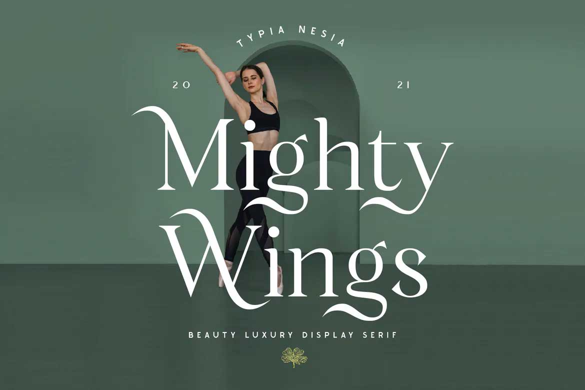 Ejemplo de fuente Mighty Wings #1