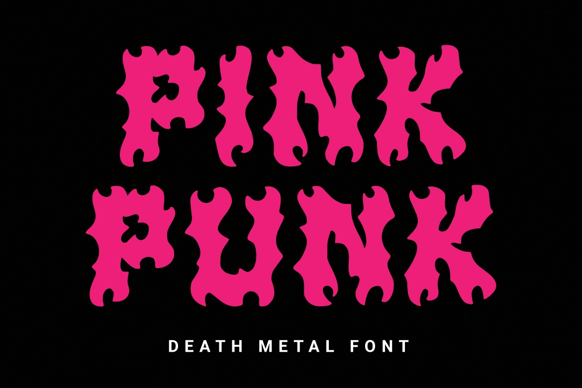 Ejemplo de fuente Pink Punk #1