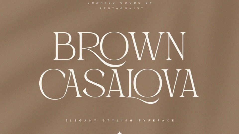 Ejemplo de fuente Brown Casalova #1